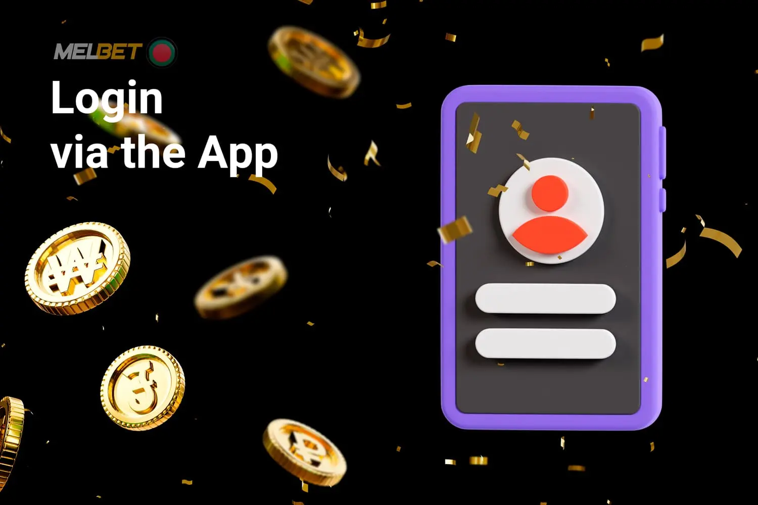 A guide on how to access your existing account through the Melbet mobile app.